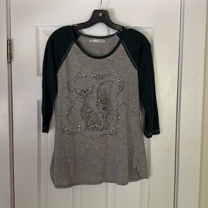 Maurices Green Raglan Graphic Tee
